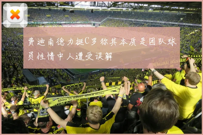 费迪南德力挺C罗称其本质是团队球员性情中人遭受误解