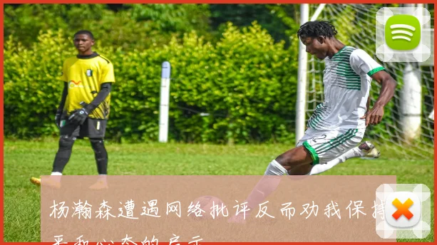 杨瀚森遭遇网络批评反而劝我保持平和心态的启示
